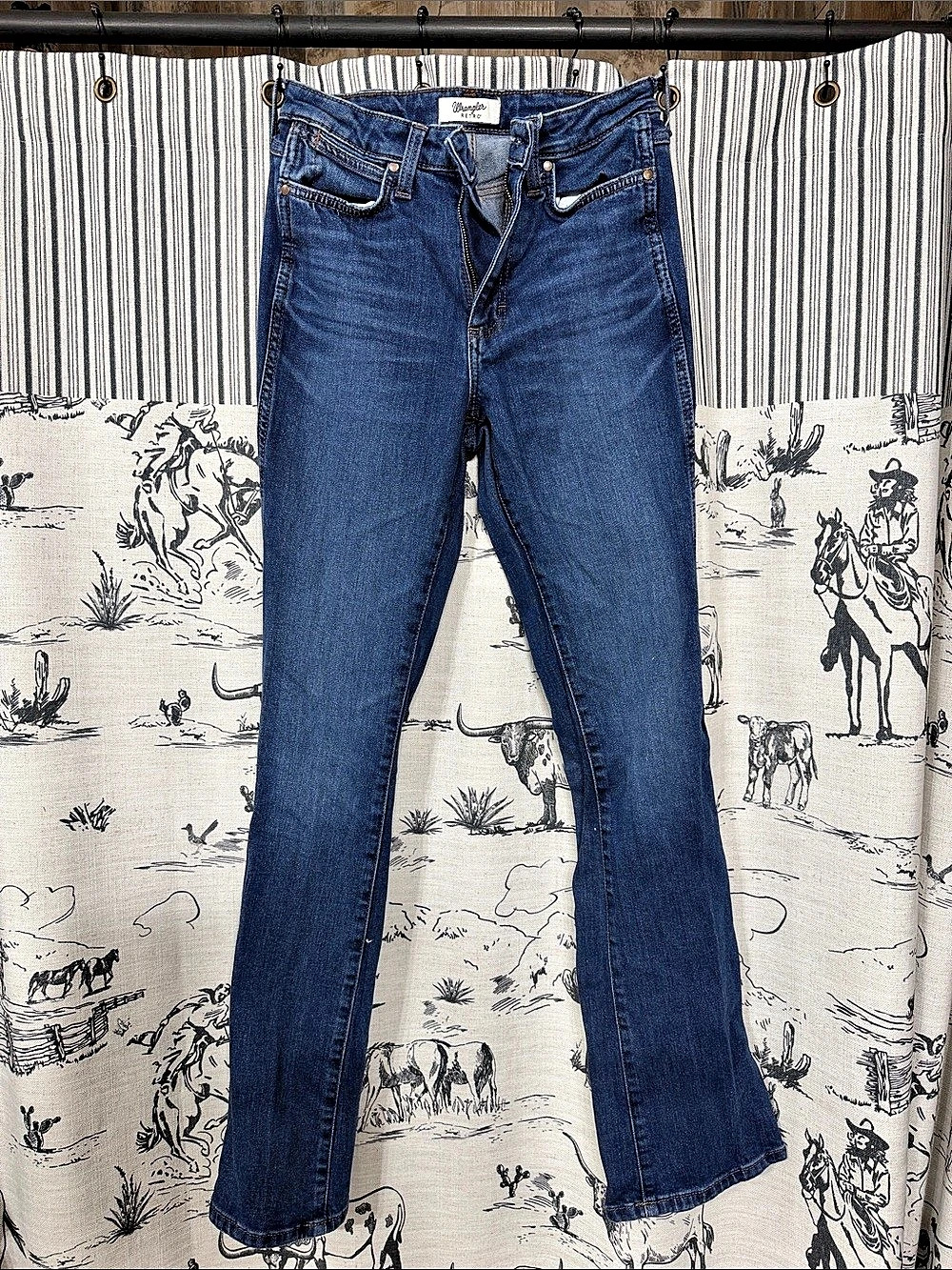 Wrangler Retro High Rise Boot High Rise Boot Jeans Blue Size 28 x 34